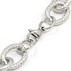 Fashionable 304 Stainless Steel Reticular Grain Cable Chain Bracelets X-STAS-A028-B092P-2