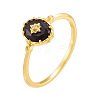 925 Sterling Silver & Clear Cubic Zirconia & Natural Agate Finger Rings FS-WG1BD13-04-1