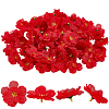 100Pcs Cloth Artificial Flower Head AJEW-GF0013-17A-1