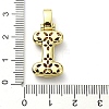 Brass Micro Pave Clear Cubic Zirconia Pendants X-KK-M279-01G-I-3