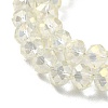 Electroplate Glass Beads Strands LS-EGLA-D020-8x5mm-70-4