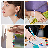 100Pcs UV Plating Opaque Acrylic European Beads PACR-TA0001-32A-8