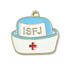 MBTI Theme Alloy Enamel Pendants ENAM-I083-01G-06-1