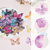 60Pcs 12 Styles 3D Gauze Butterfly Ornament Accessories FIND-SP0020-64C-5