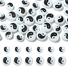 20Pcs Printed Opaque Acrylic Beads SACR-YW0001-96A-2