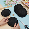 10Pcs Imitation Hemp Round Fascinator Hat Base for Millinery AJEW-BC0009-73-3