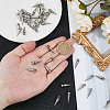 40Pcs 201 Stainless Steel Pendants STAS-DC0016-82-3