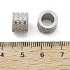 303 Stainless Steel European Beads STAS-B078-01P-01-3