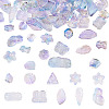 64Pcs Gradient Color Transparent Glass Beads GLAA-TA0003-48G-2
