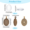 30Pcs Alloy Pendant Cabochon Settings FIND-SP0005-68-2