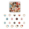 Cheriswelry 72Pcs 18 Style Alloy Enamel Charms & Pendants ENAM-CW0001-11-9