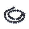 Natural Black Spinel Beads Strands G-D0010-12-10mm-2