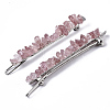 Platinum Plated Alloy French Hair Barrettes PHAR-T003-01F-1