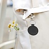 12Pcs 2 Styles Rectangle & Round Imitation Leather Pendant Keychains KEYC-CL0001-59-7