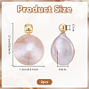 Natural Freshwater Pearl Pendants PEAR-WH0011-002B-G-2