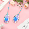 Glass Sun Catcher Pendant HJEW-WH20004-13-7