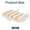 4-Slot Rectangle Wood Jewelry Slotted Display Stands ODIS-WH0030-26-2