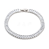 Brass Pave Clear Cubic Zirconia Rectangle Link Bracelets BJEW-B094-11B-P-1