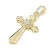Brass with Crystal Rhinestone Pendants RB-CBA6830-03G-01-2