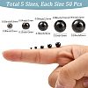 250Pcs 5 Styles Rack Plating Brass Spacer Beads KK-PA0001-02B-2