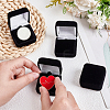 Plastic Cover with Velvet Brooch Packing Boxes VBOX-WH0012-08C-3
