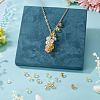 50Pcs 5 Colors Electroplate Transparent Glass Beads GLAA-TA0003-47A-7
