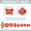 80Pcs 8 Styles Plating Acrylic Beads OACR-ME0001-10-2