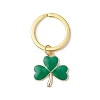 Clover Alloy Enamel Pendant Keychain KEYC-JKC01132-2