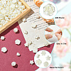 500Pcs 5 Styles ABS Imitation Pearl Beads OACR-PA0001-02-3