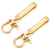   U-Shaped Brass Key Hook Shanckle Clasps KK-PH0004-97A-1