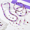 Imitate Austrian Crystal Bicone Glass & Mixed Glass Beads Findings Kits GLAA-GA0002-33-4