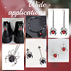 16Pcs 4 Styles Alloy Rhinestone Pendants RB-WR0001-02-5