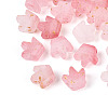 Frosted Transparent Acrylic Beads FACR-T009-01H-1