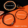 Halloween Theme 3Pcs 3 Styles Glass Beads Stretch Bracelet Set for Women Men TL8429-4