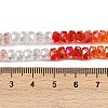 Electroplate Glass Beads Strands EGLA-B011-04B-01-4