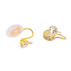 Brass Micro Pave Cubic Zirconia Ear Cuff Findings FIND-WH0148-739A-KCG-1