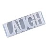 DIY Word Laugh Silicone Molds DIY-K017-05-5