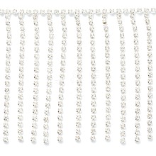 Glass Rhinestone Cup Chains FIND-XCP0001-07