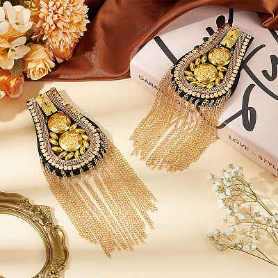 2Pcs Tassel Epaulettes DIY-FG0005-38A-1
