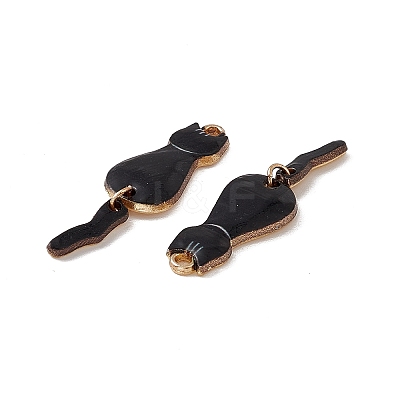 Rack Plating Alloy Enamel Pendants ENAM-K050-01D-1