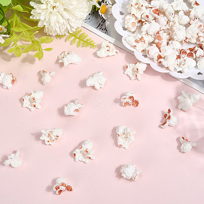 60Pcs Opaque Resin Decoden Cabochons RESI-SC0006-13-1