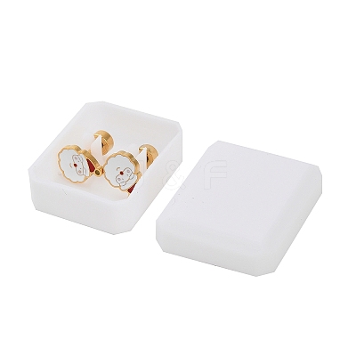 Christmas 304 Stainless Steel Stud Earrings EJEW-A144-01D-G-1