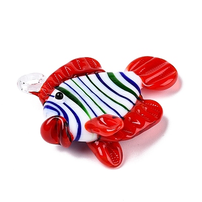 Handmade Lampwork Pendants LAMP-N024-34C-02-1