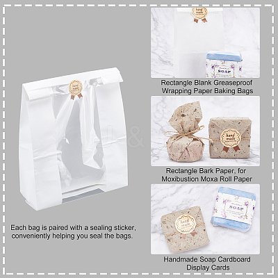 Rectangle Greaseproof Wrapping Paper AJEW-PH0002-96-1