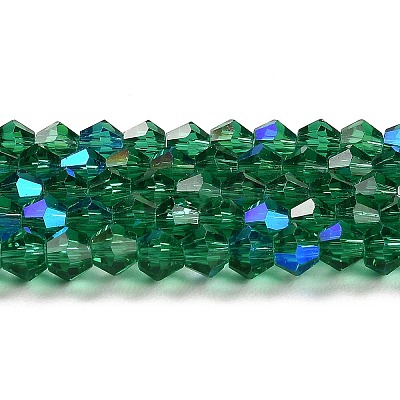 Transparent Electroplate Glass Beads Strands EGLA-A039-T2mm-L10-1