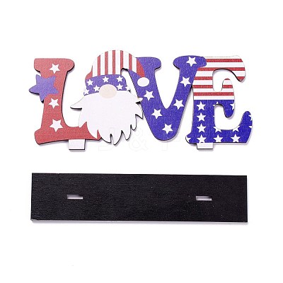 Natural Wood Desktop Ornament DJEW-C007-02-1