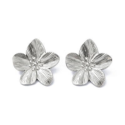 304 Stainless Steel Stud Earrings STAS-L024-004P-02-1
