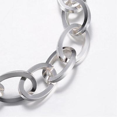 304 Stainless Steel Cable Chain Bracelets BJEW-P064-08S-1