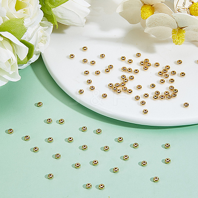 300Pcs Brass Beads KK-ME0002-01-1