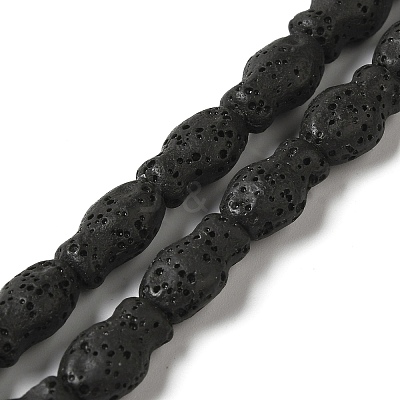 Natural Lava Rock Beads Strands G-U007-01L-1